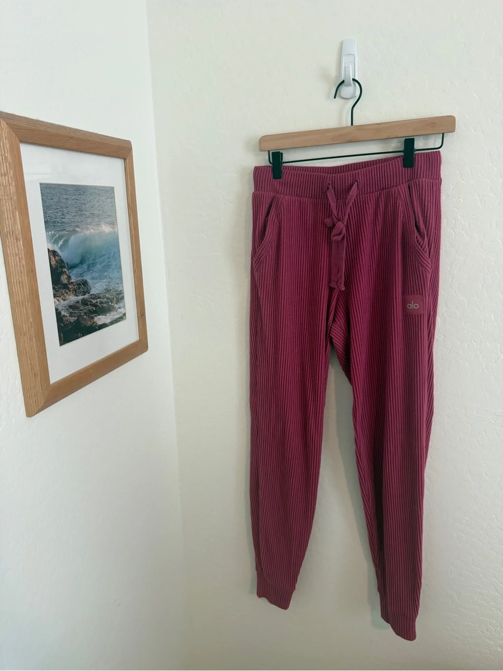 ALO Yoga Muse Ribbed Hoodie and Joggers Set
